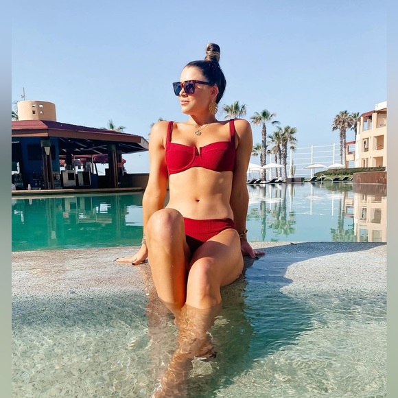 L*Space Bikini 𓇼 Pointelle Rib Camellia Top + Camacho Bottom - Picture 11 of 13